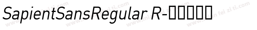 SapientSansRegular R字体转换